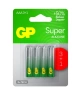 GP батарейки super alkaline 24A3/1-2CR4 AAA LR03 4шт 19717